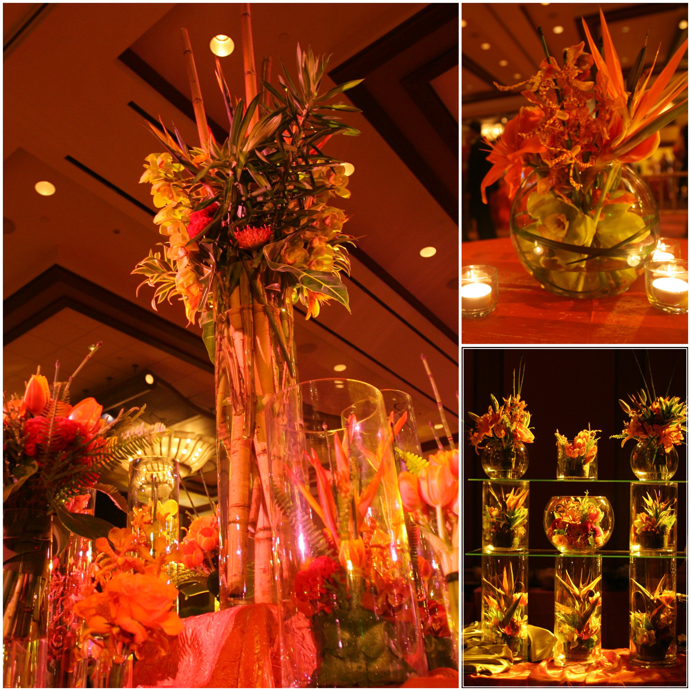 Ikebana Inspired Centerpieces - Chicago, IL